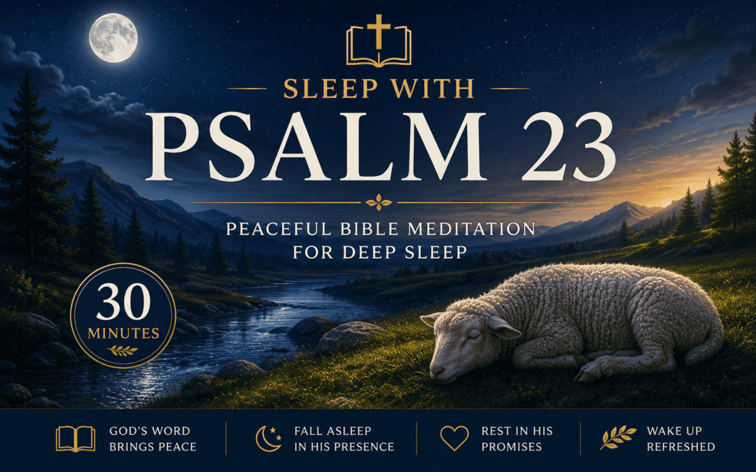 Sleep with Psalm 23 | Peaceful Bible Meditation for Deep Sleep (30 Minutes)