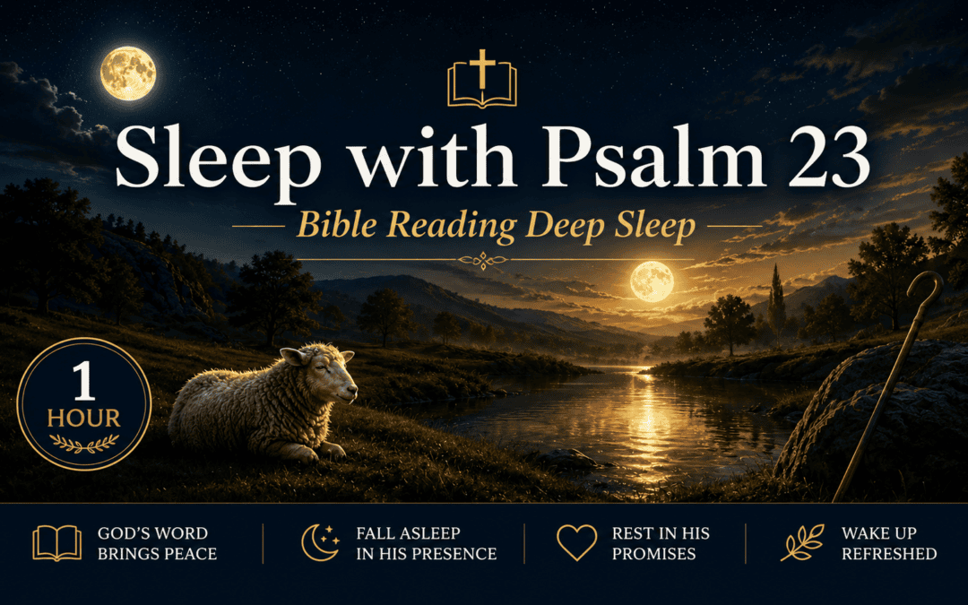 Sleep with Psalm 23 | Peaceful Bible Meditation for Deep Sleep (1 Hour)