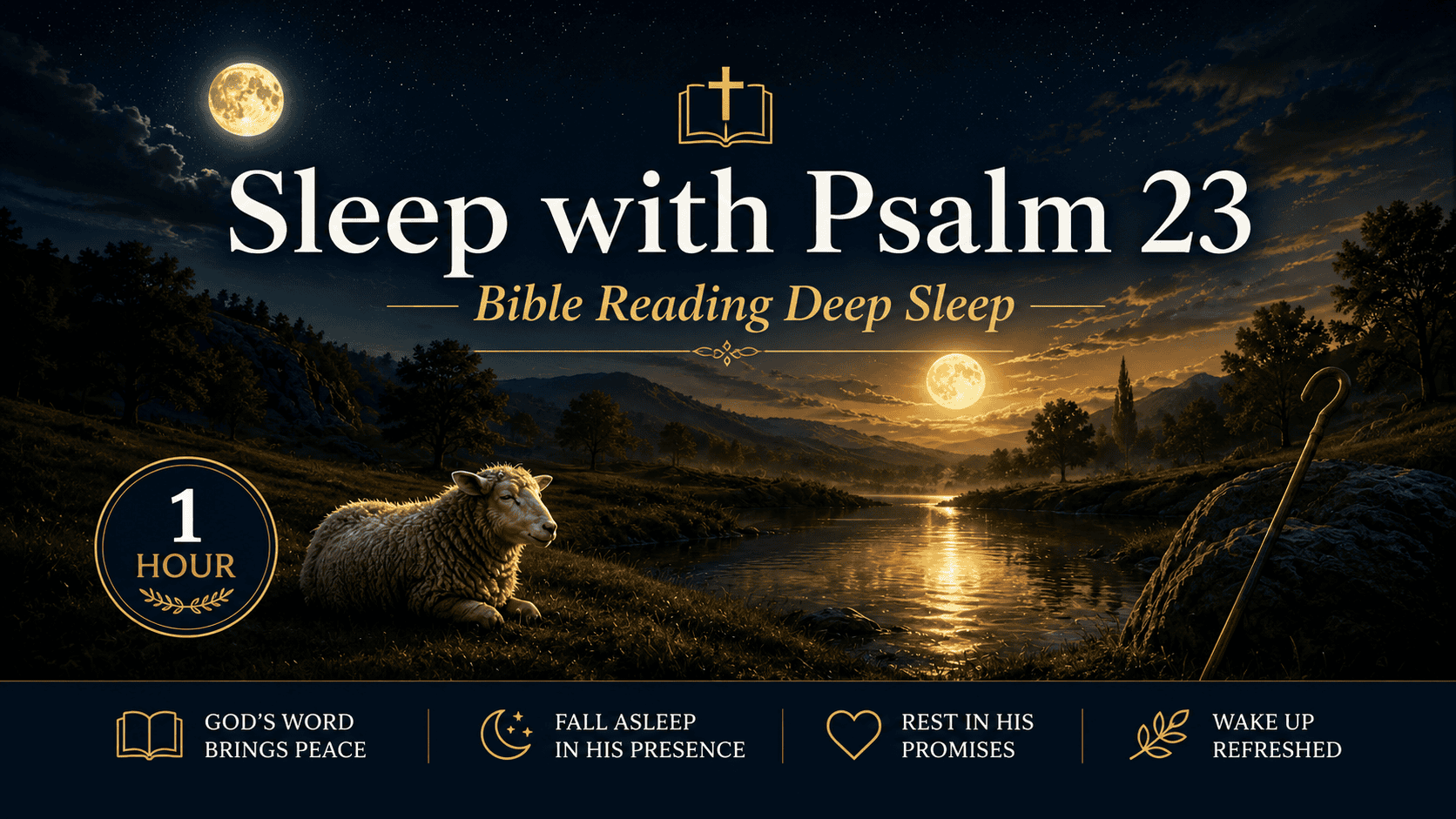 hero image 1 hour sleep with psalm 23